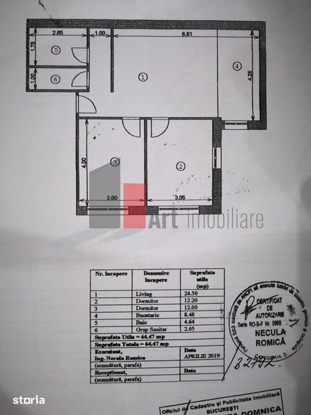 Vanzare apartament 3 camere | Bloc (8 ap) | Loc de parcare | Gorjului